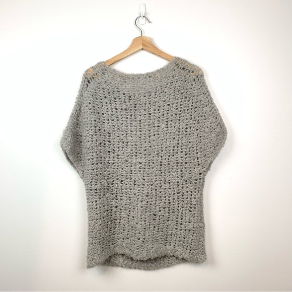 Cop. Copine Lavigne Knit Sweater Wool Blend Gray Sz Small Lagenlook Boxy Y2K - Picture 3 of 10